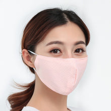 Load image into Gallery viewer, Summer Thin Sunscreen Ice Silk Mouth Mask Breathable and Washable Health corono vırus
