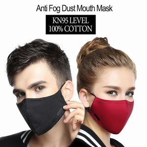 Pure Cotton Reusable Anti Fog Dust Mouth Mask Health Care Man Women corono viris
