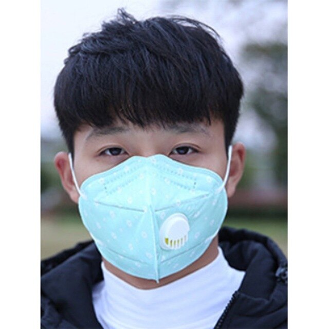 Mask anti-fog haze PM2.5 Solid folding grey activated carbon health corono vırus