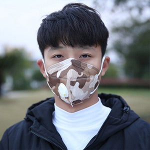 Mask anti-fog haze PM2.5 Solid folding grey activated carbon health corono vırus