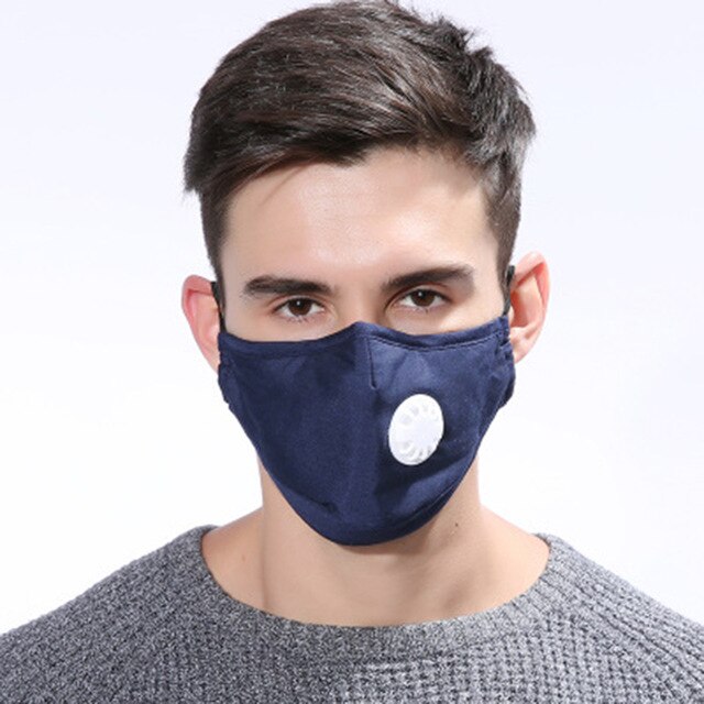 Dustproof Cotton Mouth Mask Breath Respiration Valve PM2.5 Haze Protective Masks corono vırus