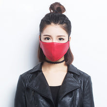 Load image into Gallery viewer, Korean PU Leather Three-dimensional Mask On corono vırus Mask
