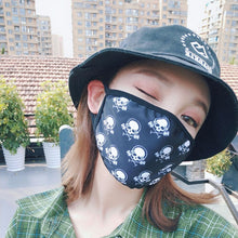 Load image into Gallery viewer, Personality Mask On Mouth Black Dust Mask Respirator Mouth Face Mask corono vırus
